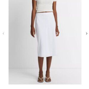 Femme de Carriere - White Linen Pencil Skirt - 6 - COI CAN